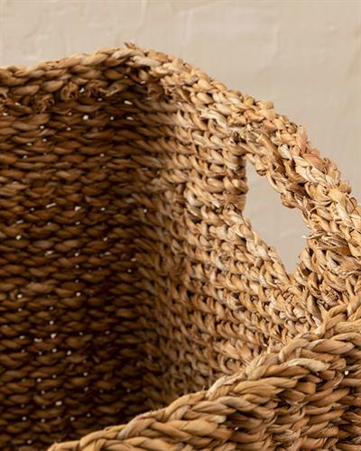 Natural Life Кошница Слама 37x27x27см Кафяв