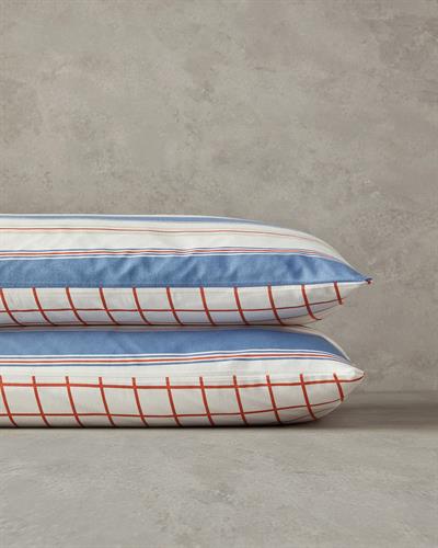 Natural Lines Калъфка За Възглавница 2 бр. Лесно за гладене 50x70 см Син