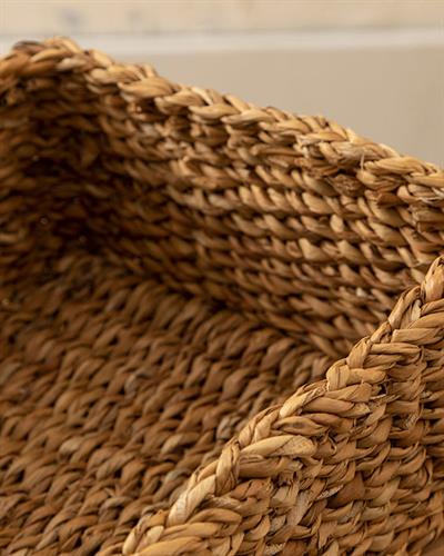 Natural Story Кошница Слама 18x18x8см Кафяв