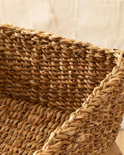 Natural Story Кошница Слама 26x26x12см Кафяв