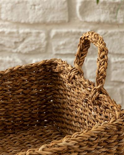 Natural World Кошница Слама 32x23x13см Кафяв