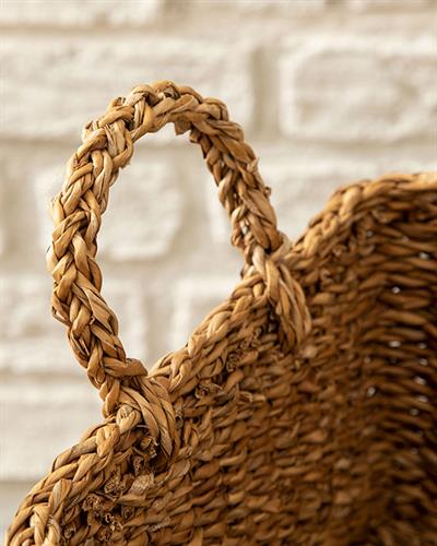 Natural World Кошница Слама 36x27x15см Кафяв