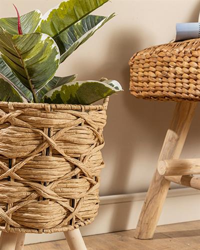 Nature Саксия 21x21x38 см Кафяв