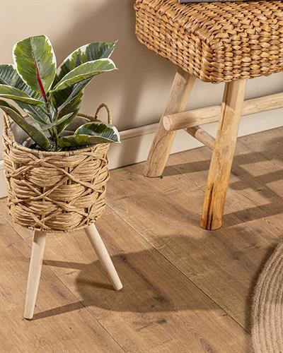 Nature Саксия 21x21x38 см Кафяв