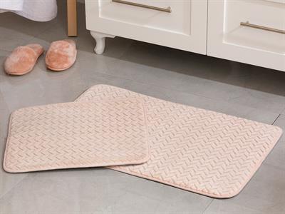 Nature ПОСТЕЛКА ЗА БАНЯ КО От жакард Фланела 50x80 - 45x50 cm Powder