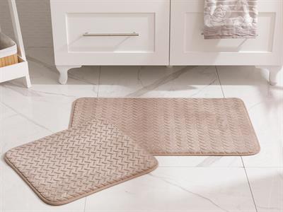 Nature ПОСТЕЛКА ЗА БАНЯ КО От жакард Фланела 50x80 - 45x50 cm Stone Color