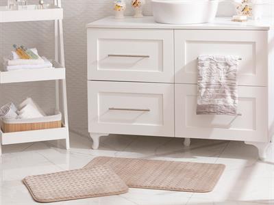 Nature ПОСТЕЛКА ЗА БАНЯ КО От жакард Фланела 50x80 - 45x50 cm Stone Color