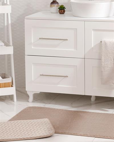 Nature ПОСТЕЛКА ЗА БАНЯ КО От жакард Фланела 60x100 cm + 60x50 cm Stone Color