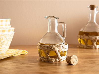 Nature Straw Диспенсър За Олио Ракита, Стъкло, Прозрачен, 370 Ml