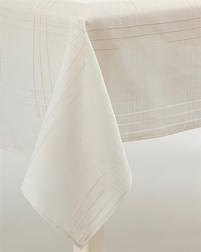 Navy Покривка За Маса Ажурен, Полиестер, Кремово, 150 X 200 Cm