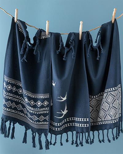 Navy Bliss Кърпа За Сушене Памук 40x60 см Морскосин