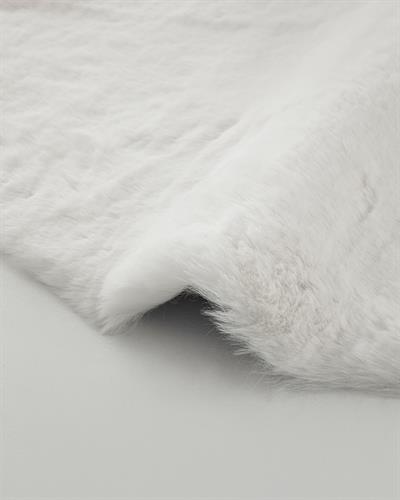 Nebula Килим Изкуствен Кожух Акрил 90x60 см Бял