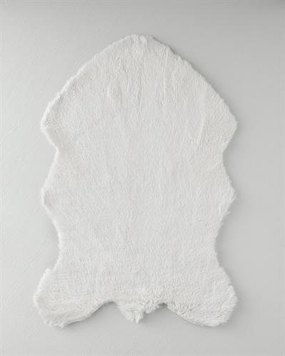 Nebula Килим Изкуствен Кожух Акрил 90x60 см Бял
