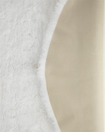 Nebula Килим Изкуствен Кожух Акрил 90x60 см Бял