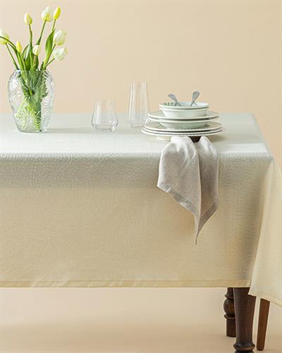 Nelda Покривка За Маса Безгрижен, Полиестер, Бежово, 100 X 140 Cm