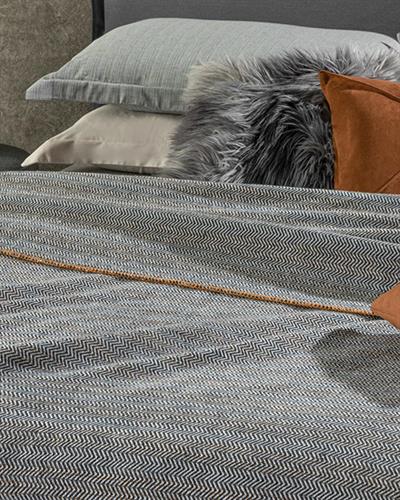 Neostriped Одеяло Единичен Памучен 150x200 см Антрацит