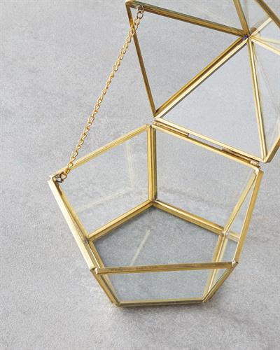 Nevana Декоративна Кутия 12.8x12.2x9.5см Златен