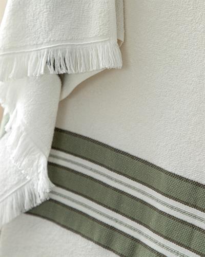 New Retro Хавлия За Баня Компл Памучен, Зелено, 50 X 85Cm + 70 X 150Cm