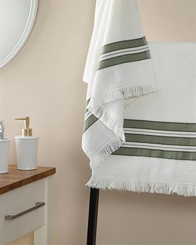 New Retro Хавлия За Баня Компл Памучен, Зелено, 50 X 85Cm + 70 X 150Cm