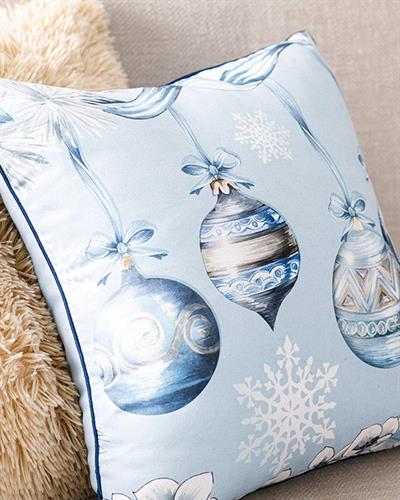 New Year Joy Декоративна Възглавница 45x45 см Морскосин