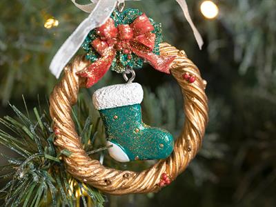 New Year Socks Аксесоар Със Закачалka Кафяво, 0