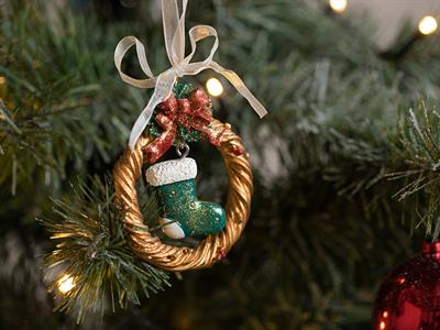 New Year Socks Аксесоар Със Закачалka Кафяво, 0