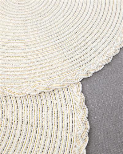 Nila Подложки За Хранене 2 бр. Полиестер 38 см Бежов