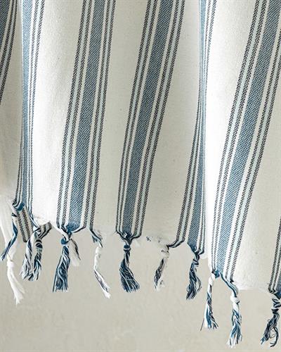 Nina Пештемал На Райета, Памучен, Синьо, 90 X 160 Cm