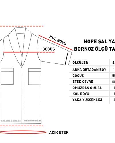 Nope Халат Шал Яка, Памучен Полиестер, Бежово, S-M