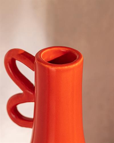 Nora Ваза Доломите, Червено, 10 X 10 X 20 Cm