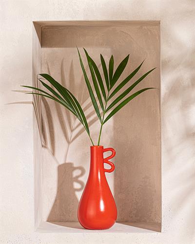 Nora Ваза Доломите, Червено, 10 X 10 X 20 Cm