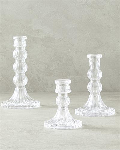 Nora Свещник Стъкло 14,5 см Прозрачен