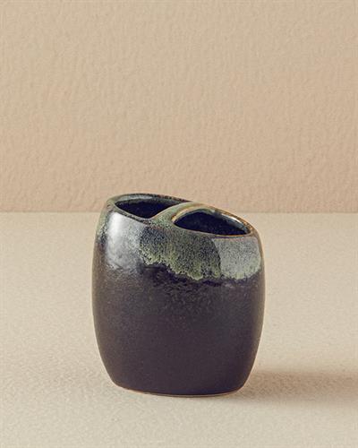 Nora Комплект За Баня 3 бр. Керамика 12x16+9,5x10+11,5x2,5 см Сив