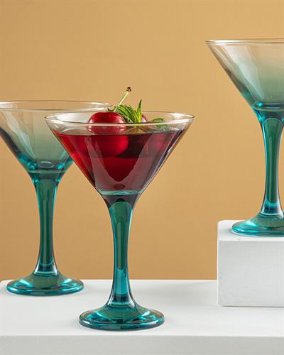 Norma Cup 3 Бр., Стъкло, Тюркоаз, 175 Ml