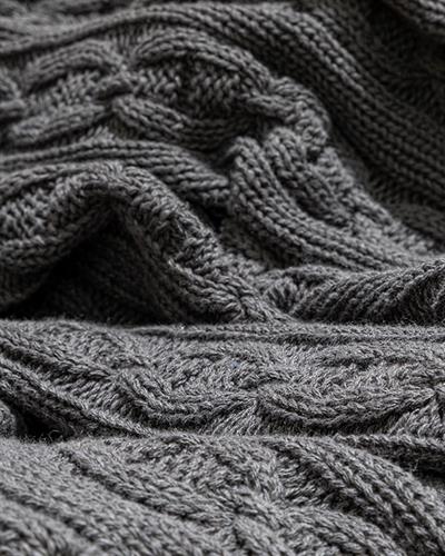 North Pole Шал За Кресло Трикотаж, Антрацит, 130 X 170 Cm