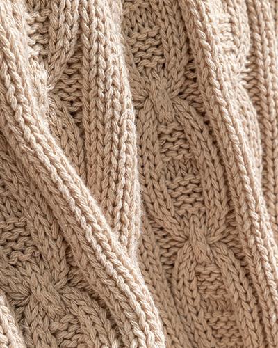 North Pole Шал За Диван Трико 130x170 см Бежов