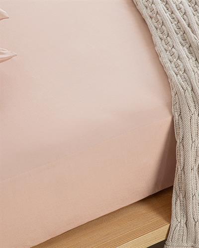 Novella Комплект Чаршафи С Л Единичен Размер, Premium Soft Cotton, Розово, 100 X 200 Cm