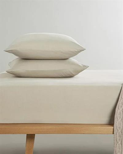 Novella Комплект Чаршафи С Л Единичен Размер, Premium Soft Cotton, Бежово, 100 X 200 Cm