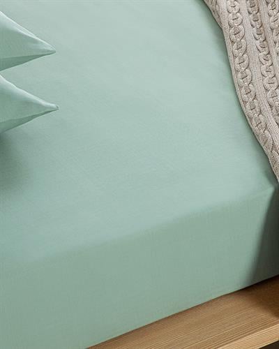 Novella Premium Soft Cotton Double Person Fitted Sheet Set 160x200 cm Seledon,
