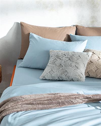 Novella Спално Бельо Компле Единичен Размер, Premium Soft Cotton, Синьо, 160 X 220 Cm