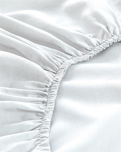 Novella Premium Soft Cotton Double Person Fitted Sheet Set 160x200 cm White