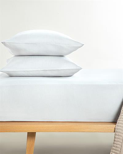 Novella Premium Soft Cotton Double Person Fitted Sheet Set 160x200 cm White