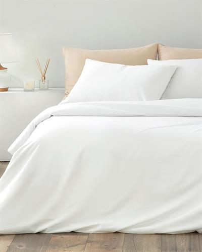 Novella Спално Бельо Компле Двоен Размер, Premium Soft Cotton, Бяло, 200 X 220 Cm