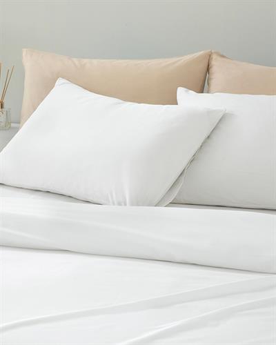 Novella Спално Бельо Компле Двоен Размер, Premium Soft Cotton, Бяло, 200 X 220 Cm