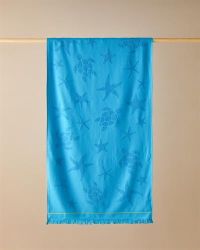 Ocean Кърпа За Плаж Памучен 70x140 см Син