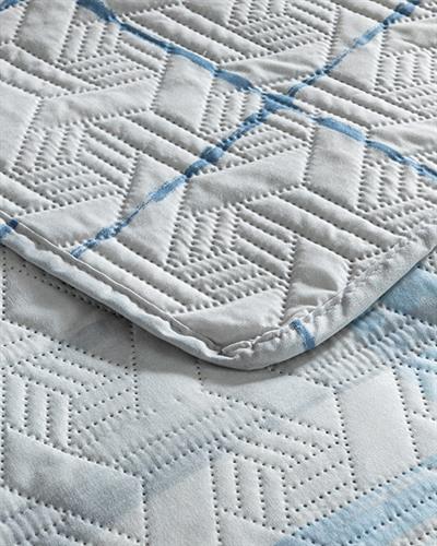 Ocean Plaid Универсална Покривка За Легло Единичен Размер, Синьо, 160 X 220 Cm