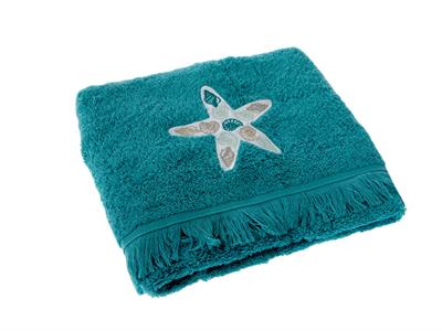Ocean Tears ХАВЛИЯ ЗА ЛИЦЕ С пискюли Бродирани 50x80 cm Green