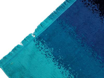 Ocean Waves ПЛАЖНА ХАВЛИЯ Боядисана нишка 80x150 cm Turquoise