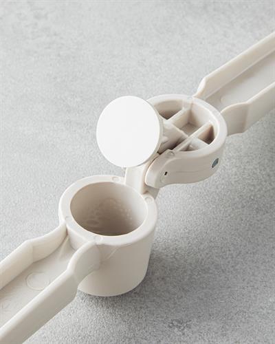 Кухненски Прибори Преса за чесън Пластмаса 14,5 см Кремав