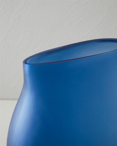 Olena Ваза Стъкло 28x29x14 см Морскосин